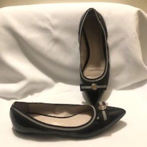 Tommy Hilfigre Black Patent Leather Flat